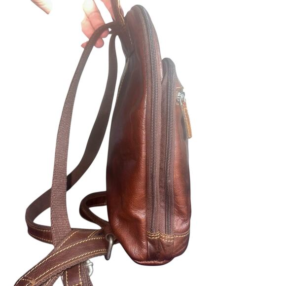 Jack Georges Brown Leather Backpack Bag voyager collection heritage leather main image 15